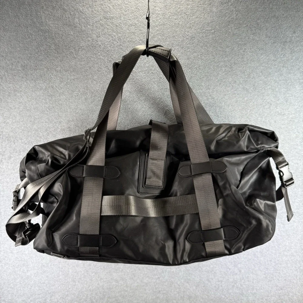 Renwick Travel Roll‎ Top Duffle with Backpack Straps & Laptop Sleeve 40L Black